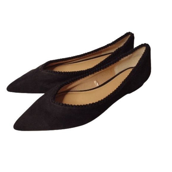 Express Black Pointy Flats Sz 8 - Picture 1 of 12